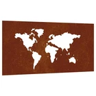 Wall Art Patio Metal Decoration Corten Steel World Map Design Vidaxl New. Price: $43.99.