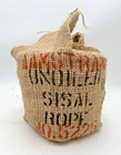 Aamstrand Unoiled Sisal Rope 3/8" Diameter By 500 Feet New In Burlap Bag. Price: $96.60.