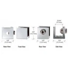 C.r. Laurence EH26 Crl Chrome Small Set Screw Clamp For 1/4" To 5/16" Glass - New. Price: $50.00.