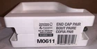 Amerimax M0611 K-style End Cap Set 5 Inch White Vinyl New. Price: $8.99.