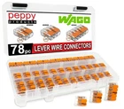 Wago 221 Lever Nuts 78PC Compact Splicing Wire Connector Assortment With... New. Price: $58.46.