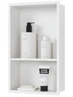 Qeke Stainless Steel Shower Niche 12" X 18", No Tile Needed Wall Double... Open. Price: $55.00.