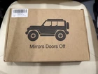 Doors Off Jeep Mirrors - Complete Kit New, Open Box Easy Installation. Price: $25.00.