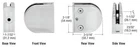 C.r. Laurence Z412SC Crl Satin Chrome Z-series Round Type Flat Base Zinc Clamp New. Price: $30.00.