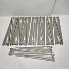 17 Pcs Closetmaid Shelftrack 16" Bracket Nickel Support Shelves, Read Desc Open. Price: $97.77.