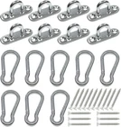 8PCS Pad Eye Hooks & Snap 304 Stainless Steel With Screws Anchors New. Price: $23.99.