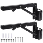 Shimeyao 2 Pcs 10 Inch Track Folding Shelf Brackets Black Heavy Duty Metal ... New. Price: $25.31.