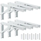 Zeonhak 6 Pcs Inch Folding Shelf Brackets White, Black New. Price: $42.35.