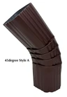 45 Degree Aluminum Downspout Gutter Elbows New. Price: $12.00.