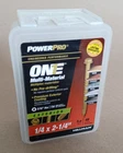 2-1/4" Powerpro One Multi-material Exterior Hex Washer Head Screws 1LB 46P New. Price: $9.57.