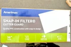 New 20-PACK Amerimax Snap Filter 3 Ft. White Vinyl Micro Mesh Gutter Guard. Price: $48.88.