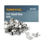 Powertec QP1304 1/4-INCH Shelf Pins, L-shaped Bracket (50PK), Nickel New. Price: $18.97.