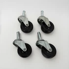 Qty 4 Shepherd 2 Inch Wheel Rubber Swivel Grip Ring Stem 5/16 Brand New Usa. Price: $12.97.