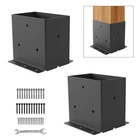 Heavy Duty 4X6 Post Base Brackets, 2 Pcs, 14GA Steel, Inner Size 3.6"X5.6 New. Price: $63.98.