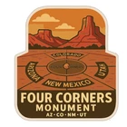 Four Corners Monument Arizona Colorado New Mexico Utah Sticker Decal Vinyl. Price: $344.80.