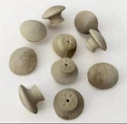 Lot Of 10 Natural Wood 1.5 Inches Round Cabinet Or Drawer Knobs, Diy Craft New. Price: $6.00.