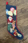 Peking Handicraft Noel Santa Balloons Needlepoint Christmas Stocking New 1991. Price: $24.99.