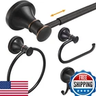 Hoimpro Oil Rubbed Bronze Bathroom Accessory Set 4-PIECE Wall Mount Hardware New. Price: $97.66.