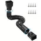 Ogutter Rain Downspout Extensions, 21-66 Inches, 1PACK Black New. Price: $26.99.