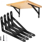4 Pack Heavy Duty Shelf BRACKETS,5 In X 8 Metal Wall Mount For Flo New. Price: $19.99.