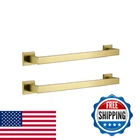 Lanc 2-PACK 16-INCH Brushed Gold Bathroom Towel Bars TOTAL-18 Square New. Price: $59.76.