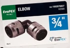 Sharkbite Evopex 3/4" 90 Degree Elbow Fitting, K256A Case Of New. Price: $24.99.