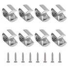 Ufurmate Glass Shelf Bracket, Wall Mounted 8-12MM, Polished CHROME,8PCS New. Price: $16.51.