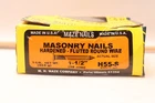 Maze Nails Hardened Fluted Masonry Round Wire Steel 1LB. 1.5" H55-S Open. Price: $10.17.