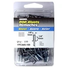 FPC44S-100 Pack 1/8" Diameter, Steel Rivet Grip Range: .188"-.250" New. Price: $22.06.