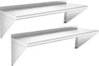 Stainless Steel Shelf 12" X 48" - Pack 350 Lb Inch, Piece Set New. Price: $150.29.
