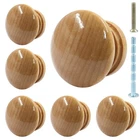 Piutouyar Dresser Knobs, Mushroom Shape Wooden Drawer Pulls - 6 Pcs Roun... New. Price: $9.27.