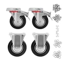 3 Inch Wheels Set Of 4, Heavy Duty Casters With Brake, Rubber Locking ... New. Price: $32.13.