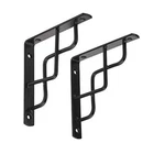 Dewell 2 Pcs 6INCH Shape Decorative Shelf Brackets, Assorted Size Names New. Price: $12.89.