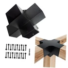 5-WAY Pergola Diy Brackets Kit,cross-shaped Woodwork 4"X4" 1PCS Black New. Price: $93.58.