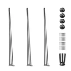 Hairpin Table Legs 34" Black Set Of Desk 880LBS Load Capacity (each 220L New. Price: $39.79.