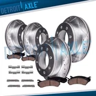 Front & Rear Drilled Rotors + Ceramic Brake Pads For Dodge 1500 2500 3500 New. Price: $362.36.