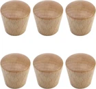 6PCS Wood Cabinet Knobs Cone Shape Beech Drawer Small, Color New. Price: $11.23.