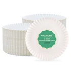 6 Inch Paper Plates 1000 Count White Uncoated Everyday Disposable New. Price: $39.54.