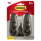 Command Large Forever Classic Hook: 2-PACK (bronze) FC13-ORB-2ES New. Price: $23.98.