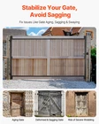 Gate Building Kit, Fits 60 To 96 Wide Openings, Black New. Price: $128.35.
