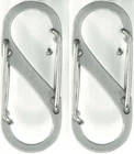 Nite Ize S-biner #1 SB1-2PK-11 Stainless Pk. Two Pack. X 9/16". Load New. Price: $12.86.