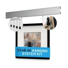 8-FT Picture Hanging Kit, Complete Set Covers Linear Of Wall (2) Click S... New. Price: $149.99.
