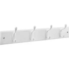 B8170 18" X 2-3/4" 3/5" Hookrail With Coat Hooks White New. Price: $36.88.