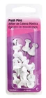 Hillman 122641 White Plastic Head Steel Point Push Pins 5 In. (pack Of 6) New. Price: $12.22.