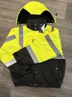 High Visibility Insulated Reflective Road Work Safety Bomber Jacket Coat New. Price: $29.99.