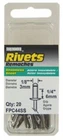 Corporation #FPC44SS 20PK Medium Stainless Steel Rivet New. Price: $32.67.