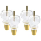 Geesatis 4.8IN Acrylic Furniture Legs Gold Caps Set Lucite Clear Sofa Coffe New. Price: $70.30.