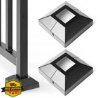 Ajovw 1.5" Post Base Cover Black Aluminum Stair Balcony 2 Pcs New. Price: $44.99.