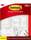 Command Variety Pack, Including 10 Pairs Of Picture Hanging Strips, 6 Wire Hooks New. Price: $13.00.