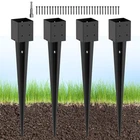 Tayory Pcs 4X4 Fence Post Anchor Ground Spike 36ACTUAL 3.6X3.6 Heavy Duty New. Price: $106.19.